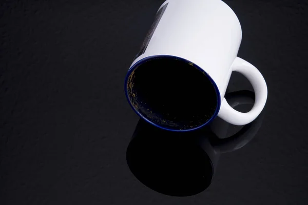 Dirty Coffee Cup Text Space — Stock Photo, Image