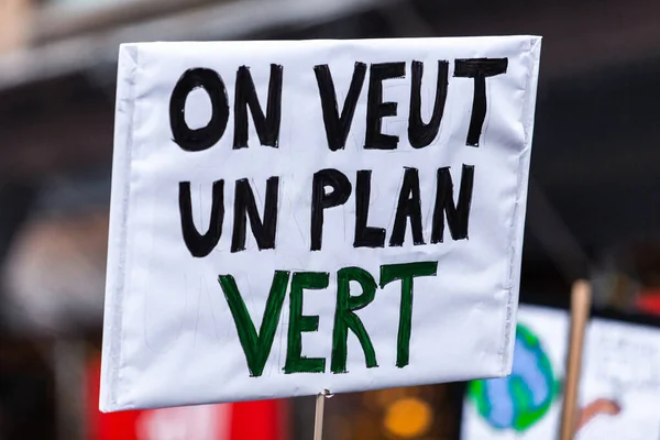 Des militants marchent pour l'environnement — Photo