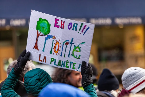 Activistas marchando por el medio ambiente — Foto de Stock