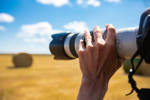 Super zoom fotografering på landsbygden — Stockfoto