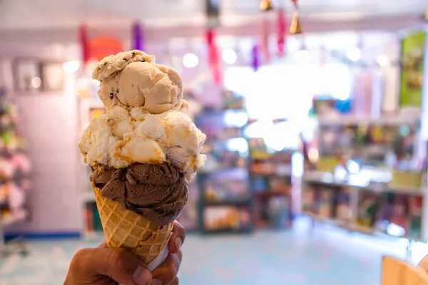 Ice cream at quaint candy store