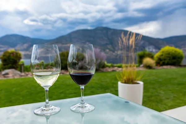 Bodega vino al aire libre bebida y sabor — Foto de Stock