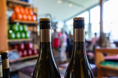 Şarap alışverişi arka plan konsepti