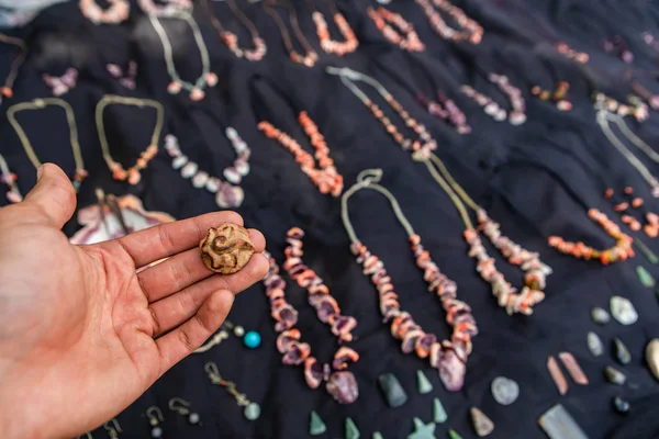 Hand made jewelery at the farmers market