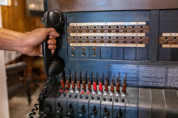 Старая телефонная станция 1910-х годов — стоковое фото