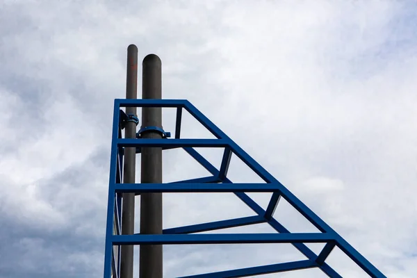 Uitlaatpijp veerboot close-up — Stockfoto