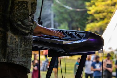 EDM music on stage at earth festival