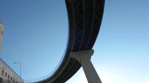 Ponte Jacques Cartier de Montreal no Canadá — Vídeo de Stock