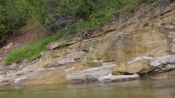 Varen op de heilige francois rivier — Stockvideo