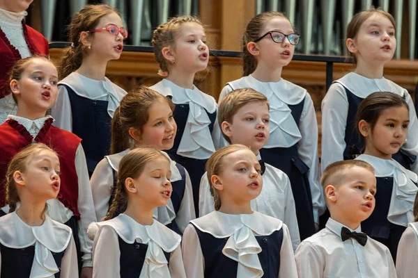 2020 Moskau Russland Berichtskonzert Des Orchesters Und Solisten Der Mittel — Stockfoto