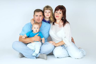 mutlu genç aile ile çocuk