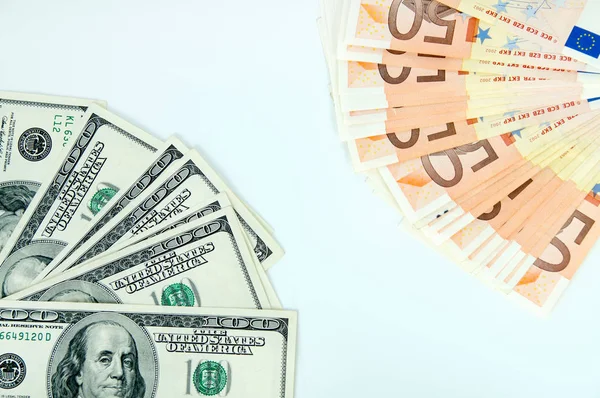 Parasal arka plan, euro ve dolar