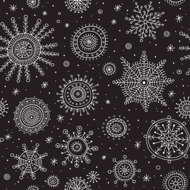 kar taneleri ethnicl stil karışımı siyah