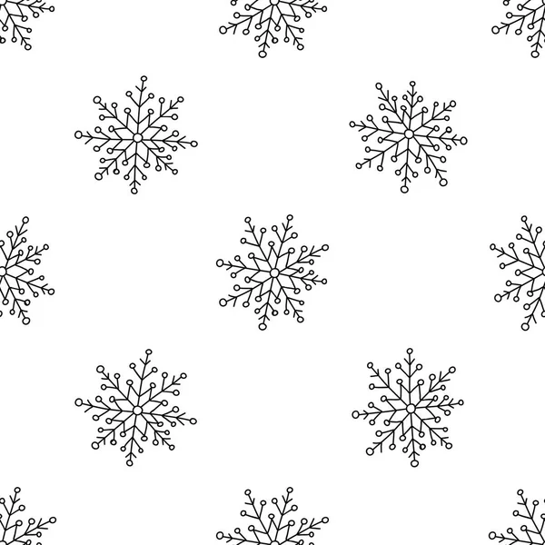 Snowflakes seamless pattern light 1 — Stock Vector