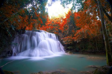 Huai Mae Kamin Şelalesi Srinakarin, Kanchanaburi, Tayland