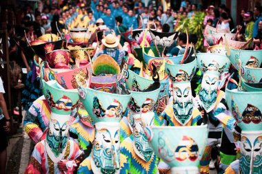 Loei, Tayland - 24 Eylül 2017: Hayalet Festivali (Phi Ta Khon