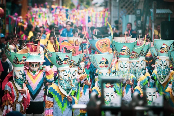 LOEI, THAILAND - 24 de setembro de 2017: Ghost Festival (Phi Ta Khon — Fotografia de Stock