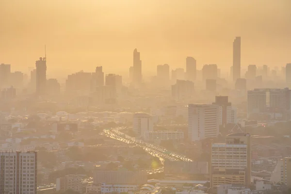 Bangkok / Thailand - 8 March 2019: Bird's eye view to show the b — Stock Photo, Image