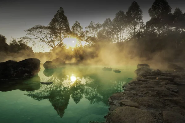 Hot Springs Onsen Natural Bath at National Park Chae Son, Lampan