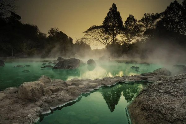 Hot Springs Onsen Natural Bath at National Park Chae Son, Lampan