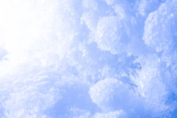 Fresh Fluffy White Snow Texture White Snowflakes Snow Surface Soft — Stock Photo, Image