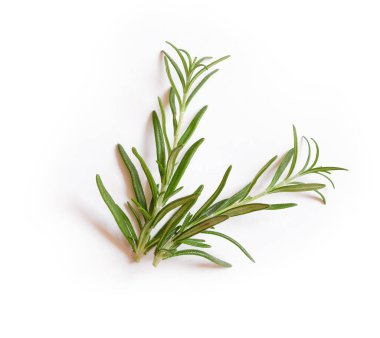 Beyaz arkaplanda taze biberiye izole edildi