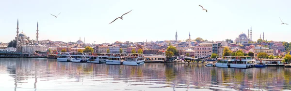 Eminonu Moskeer, smukke panorama af Istanbul, Tyrkiet - Stock-foto