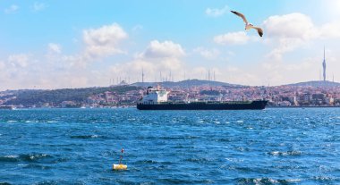 Marmara Denizi, İstanbul, Türkiye 'de doğrudan Boğaz