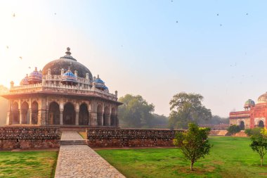 Isa Khans tomb in the Humayuns Tomb complex, New Delhi, India