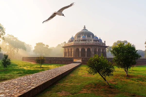 Mausoleo Isa Khan Complejo Tumbas Humayun Delhi India — Foto de Stock