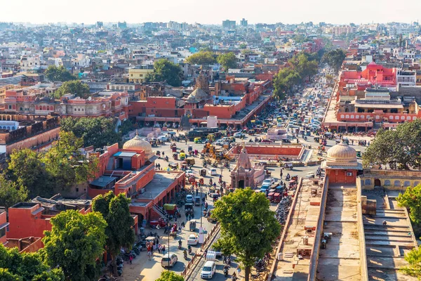 Centro Jaipur Ciudad Rosa Vista Aérea India —  Fotos de Stock