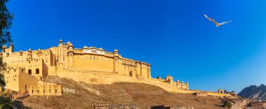 Amber Fort Panorama, Amer, Jaipur, Rajasthan, Hindistan