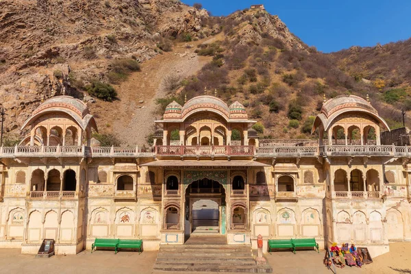 Temple Shri Sitaramji in Monkey Temple Complex Galta Ji, Jaipur, India.