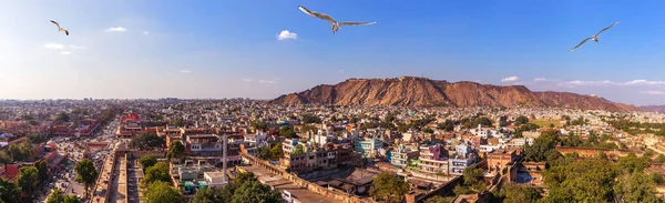 Jaipur Silueti Hindistan Hava Manzarası — Stok fotoğraf