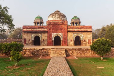 Isa Han Camii, Humayuns Mezarı, Yeni Delhi, Hindistan