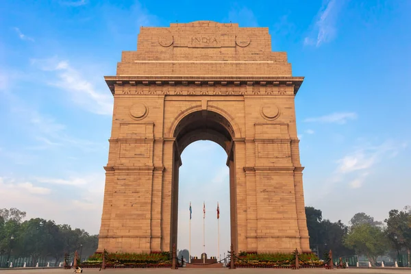 Beroemde India Gate Het Centrum Van New Delhi — Stockfoto