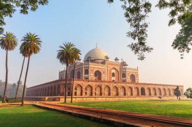 Humayun's Tomb main view, New Delhi, India. clipart