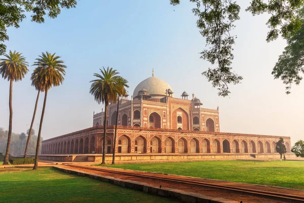 Humayun 'un Mezar Manzarası, Yeni Delhi, Hindistan.