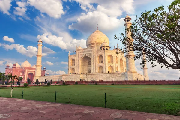 Berömd Taj Mahal Indien Vacker Utsikt — Stockfoto