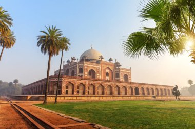 Hymayun 'un Mezar manzarası, halk yok, Hindistan, Yeni Delhi.