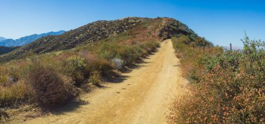 Dağ Yabanı 'ndaki Toprak Yolu Panoraması
