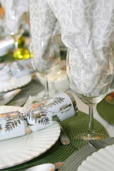 Luxury table settings for the holiday season — Stock Photo, Image