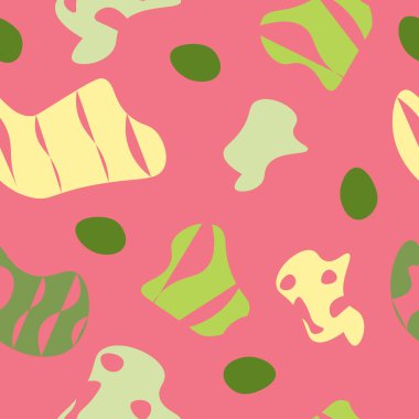 Farklı renk ve boyutlarda kusursuz soyut desenler, afişler ve reklamlar için el yapımı modern tarz arka plan. Vektör Eps10