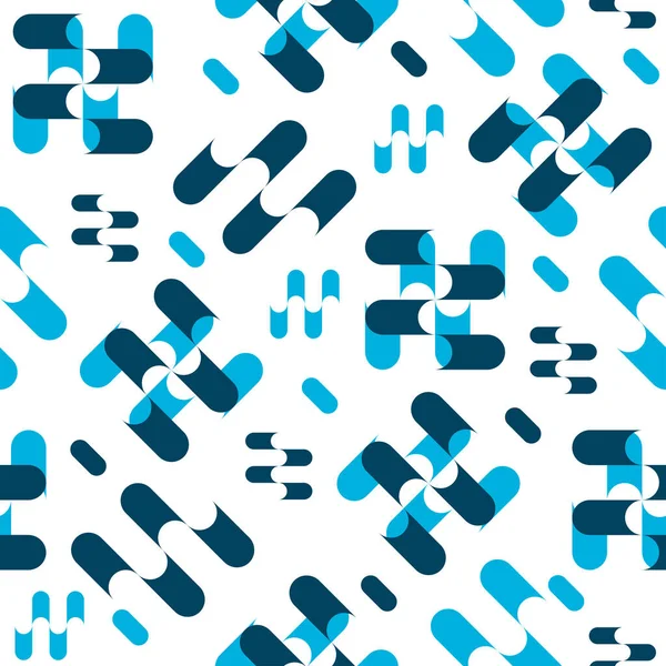 Modèle Homogène Élégant Reconnaissable Logo Une Entreprise Travaillant Avec Différents — Image vectorielle