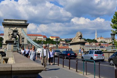 Budapeşte 'nin kartpostal manzarası - Macaristan' ın en güzel şehri Tuna seti manzaralı