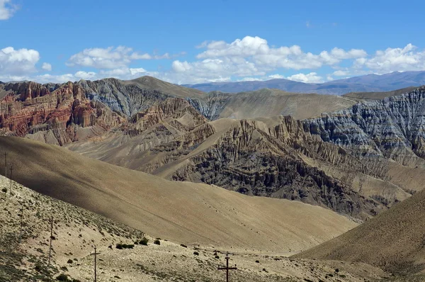 Blick Auf Die Mythischen Roten Klippen Von Drakmar Trekking Die — Stockfoto