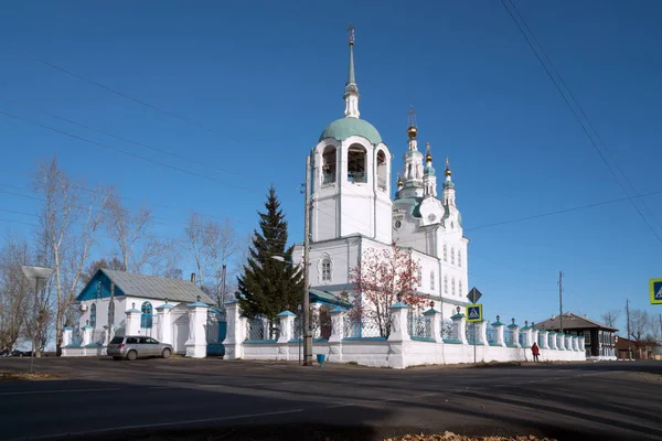 Antiga Catedral Assunção Bem Aventurada Virgem Maria 1793 Cidade Yeniseisk — Fotografia de Stock