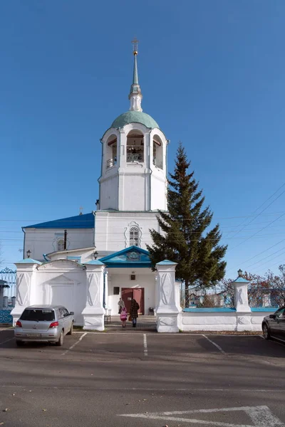Yeniseysk Territorio Krasnoyarsk Ottobre 2019 Cattedrale Dell Assunzione Della Beata — Foto Stock