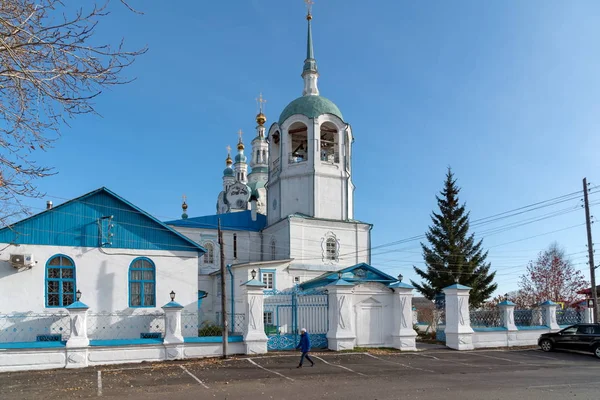 Yeniseysk Território Krasnoyarsk Outubro 2019 Antiga Catedral Assunção Bem Aventurada — Fotografia de Stock