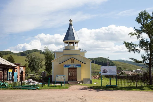 Parnaya Krasnoyarsk Territory August 2018 Church Nicholas Archbishop World Lycian — Stock Photo, Image